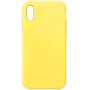Evelatus Apple iPhone XR Premium Soft Touch -silikonikuori Light Yellow