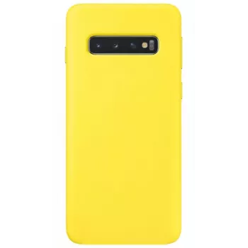 Evelatus Samsung Galaxy S10e Premium Soft Touch -silikonikuori vaaleankeltainen