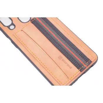 Evelatus Samsung Galaxy A40 Cubit muovinen ruskea takakansi