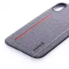 Evelatus Apple iPhone X 6127 harmaa nestemäinen silikoninen takakansi