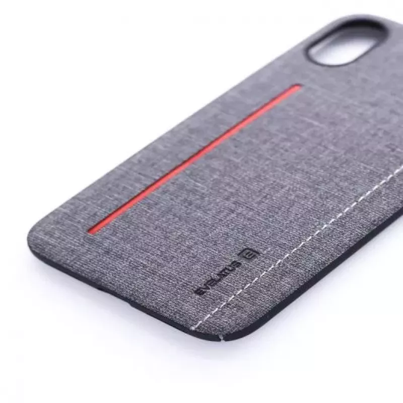 Evelatus Apple iPhone X 6127 harmaa nestemäinen silikoninen takakansi