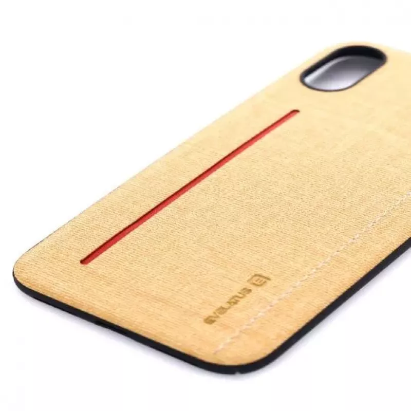 Evelatus Apple iPhone X 6127 keltainen nestemäinen silikoninen suojakotelo