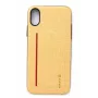 Evelatus Apple iPhone X 6127 keltainen nestemäinen silikoninen suojakotelo