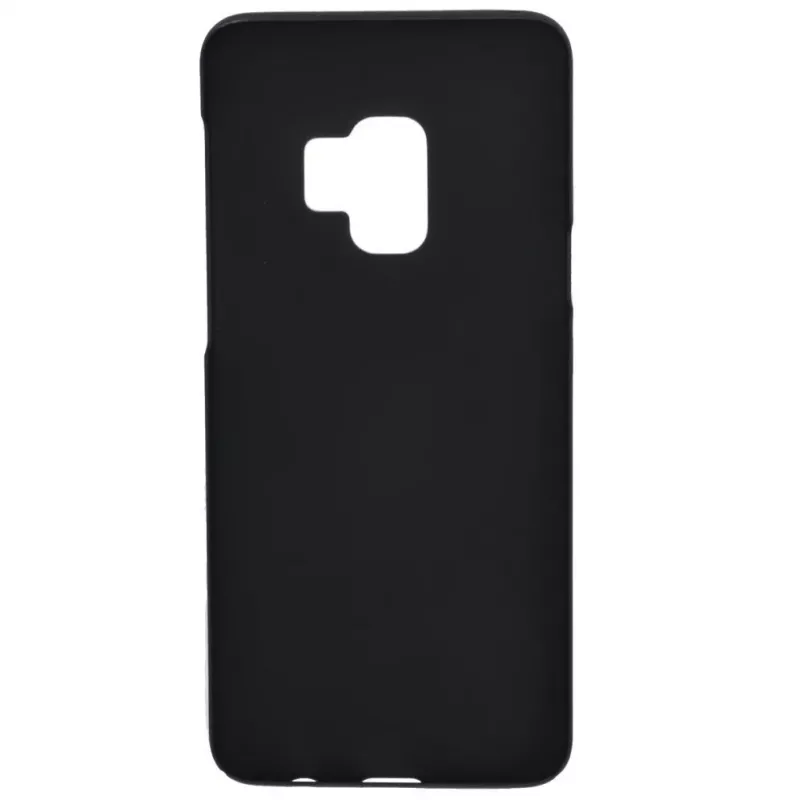 Evelatus Samsung Galaxy S9 takakansi musta silikoni