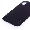 Evelatus Apple iPhone X Velvet Black -nestemäinen silikonitakakansi