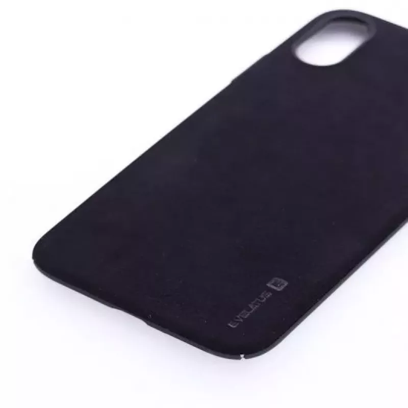 Evelatus Apple iPhone X Velvet Black -nestemäinen silikonitakakansi