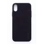 Evelatus Apple iPhone X Velvet Black -nestemäinen silikonitakakansi