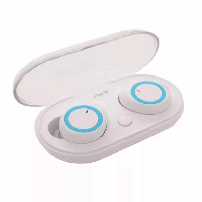 iLike Bluetooth-nappikuulokkeet IBE01 valkoinen