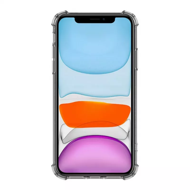 Evelatus Apple iPhone 11 Military Shockproof -silikonikuori TPU läpinäkyvä