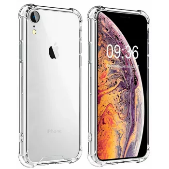 Evelatus Apple iPhone XR Military Shockproof -silikonikuori TPU läpinäkyvä