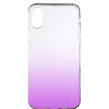Evelatus Apple iPhone Xs Max Gradient TPU -kotelo violetti