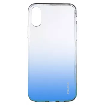 Evelatus Apple iPhone Xs Max Gradient TPU -kotelo sininen