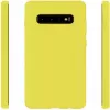 Evelatus Samsung Galaxy S10 Nano Silicone -kotelo Soft Touch TPU keltainen