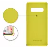 Evelatus Samsung Galaxy S10 Nano Silicone -kotelo Soft Touch TPU keltainen