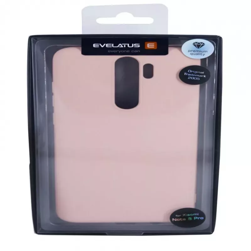 Evelatus Xiaomi Redmi Note 8 Pro Soft Silicone -kotelo beige