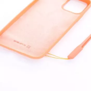 Evelatus Apple iPhone 11 Pro Soft Touch -silikonikuori ja kantohihna pinkki