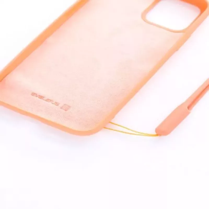 Evelatus Apple iPhone 11 Pro Soft Touch -silikonikuori ja kantohihna pinkki