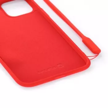Evelatus Apple iPhone 11 Pro Soft Touch -silikonikuori ja hihna punainen
