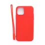 Evelatus Apple iPhone 11 Pro Soft Touch -silikonikuori ja hihna punainen