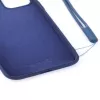 Evelatus Apple iPhone 11 Pro Soft Touch -silikonikuori ja kantohihna tummansininen