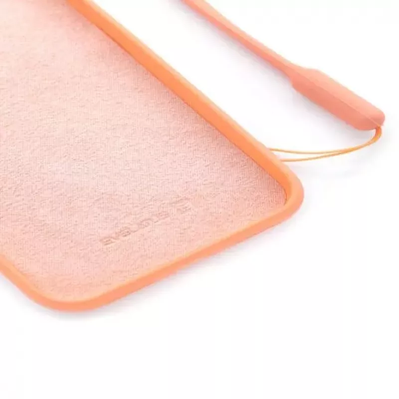 Evelatus Apple iPhone X/XS Soft Touch -silikonikuori ja hihna pinkki