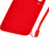 Evelatus Apple iPhone XR Soft Touch -silikonikuori ja hihna punainen