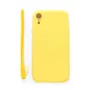 Evelatus Apple iPhone XR Soft Touch -silikonikuori ja hihna keltainen