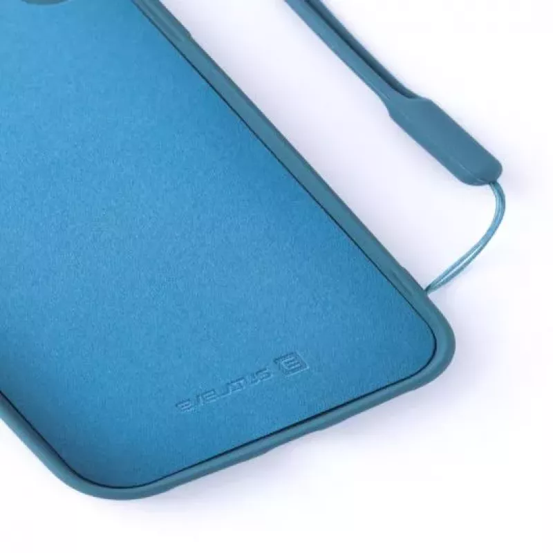 Evelatus Apple iPhone XR Soft Touch -silikonikuori ja hihna sininen