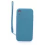 Evelatus Apple iPhone XR Soft Touch -silikonikuori ja hihna sininen