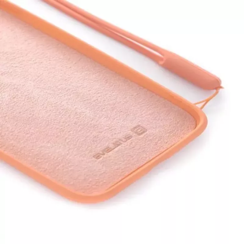 Evelatus Apple iPhone 7/8 Soft Touch -silikonikuori ja kantohihna pinkki