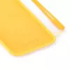 Evelatus Soft Touch -silikonikuori ja hihna iPhone 7/8/SE (2020/2022) - keltainen
