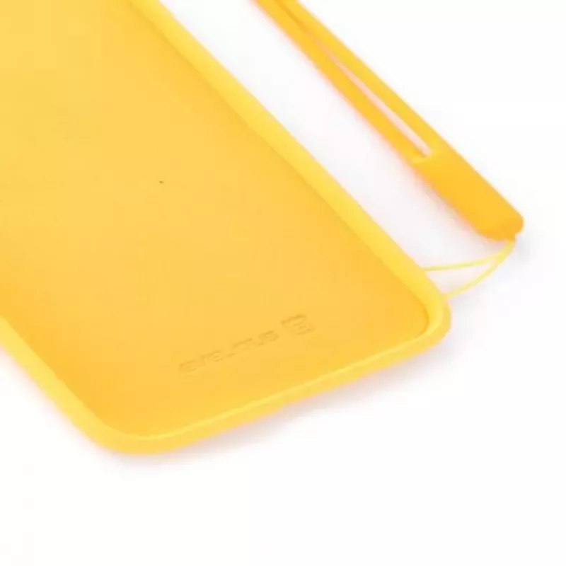 Evelatus Soft Touch -silikonikuori ja hihna iPhone 7/8/SE (2020/2022) - keltainen