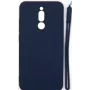 EVELATUS Xiaomi Redmi 8 Soft Touch -silikonikuori ja kantohihna tummansininen