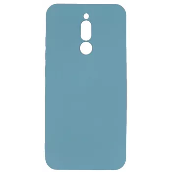 Evelatus Xiaomi Redmi 8 Soft Touch -silikonikuori ja kantohihna sininen