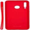 Evelatus Huawei P30 Lite Soft Touch -silikonikuori ja hihna punainen