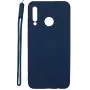 Evelatus Huawei P30 Lite Soft Touch -silikonikuori ja käsilenkki tummansininen