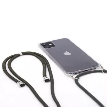 Evelatus Apple iPhone 11 Pro kotelo nauhalla vihreä läpinäkyvä