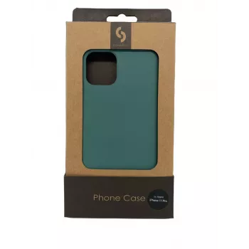 Connect Apple iPhone 11 Pro pehmeä kotelo alaosalla Midnight Green