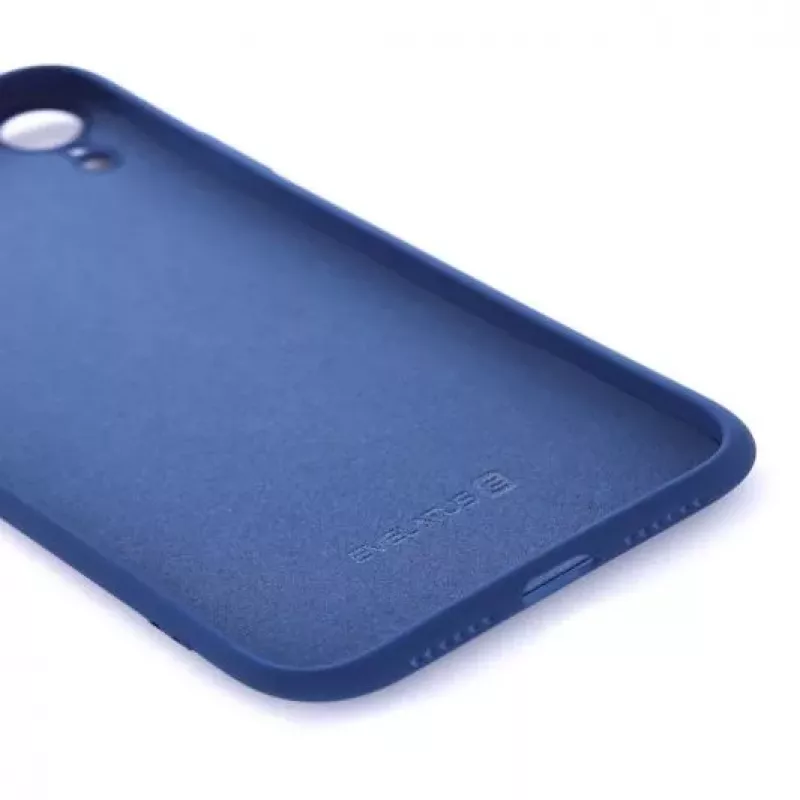 Evelatus Apple iPhone XR Nano Silicone Case Soft Touch TPU tummansininen