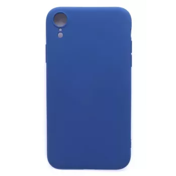 Evelatus Apple iPhone XR Nano Silicone Case Soft Touch TPU tummansininen
