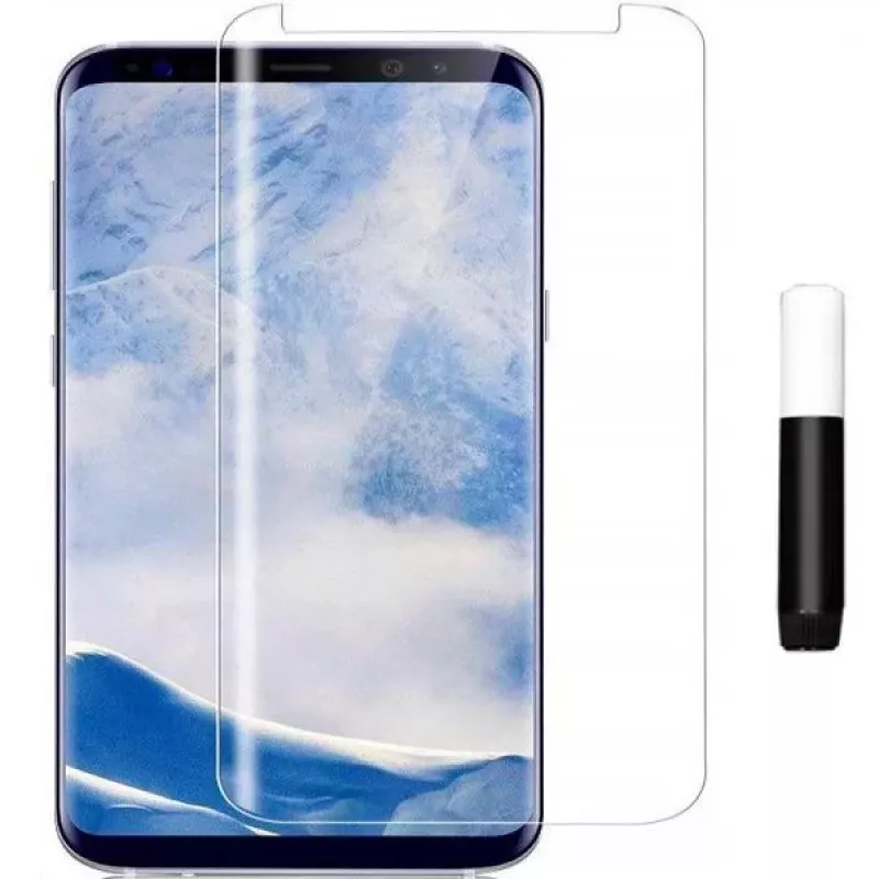 Evelatus Samsung Galaxy S8 Plus kirkas lasi UV + liima näytönsuojakalvo