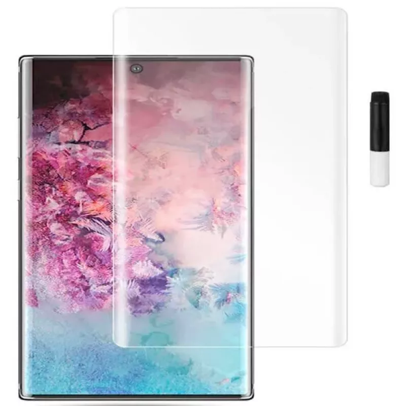 Evelatus Samsung Galaxy Note 10 Plus kirkas lasi UV + liima
