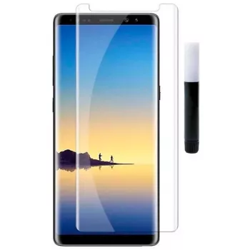 Evelatus Samsung Galaxy Note 8 Clear Glass UV + Glue näytönsuojus