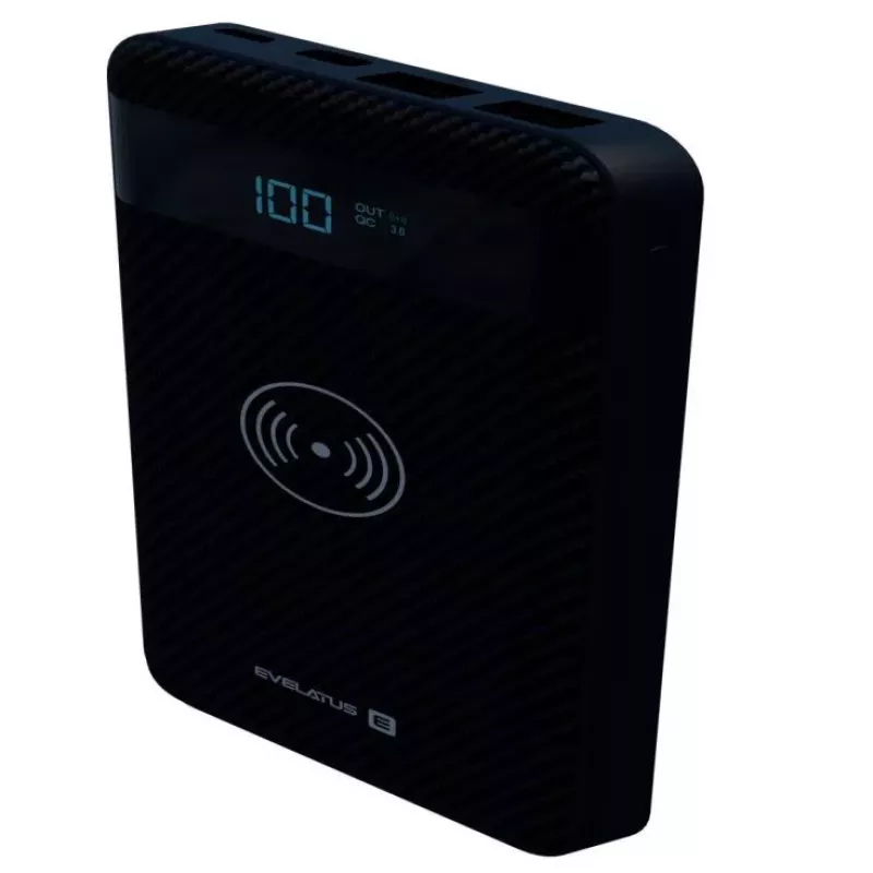 Evelatus varavirtalähde langaton EPB05 10000 mAh musta