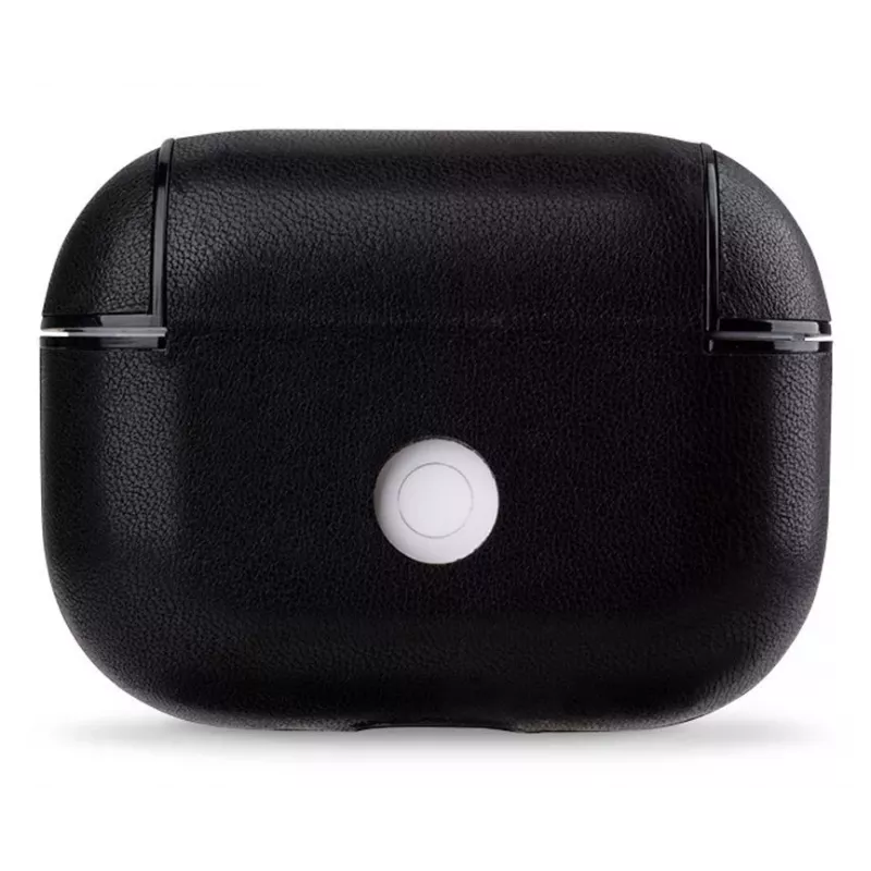 Evelatus Apple AirPods Pro nahkainen suojakotelo musta