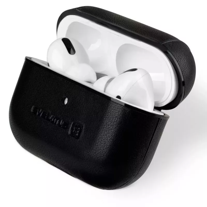 Evelatus Apple AirPods Pro nahkainen suojakotelo musta
