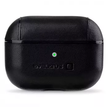 Evelatus Apple AirPods Pro nahkainen suojakotelo musta