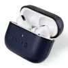 Evelatus Apple AirPods Pro nahkainen suojakotelo tummansininen