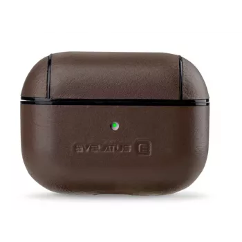 Evelatus Apple AirPods Pro nahkainen suojakotelo ruskea