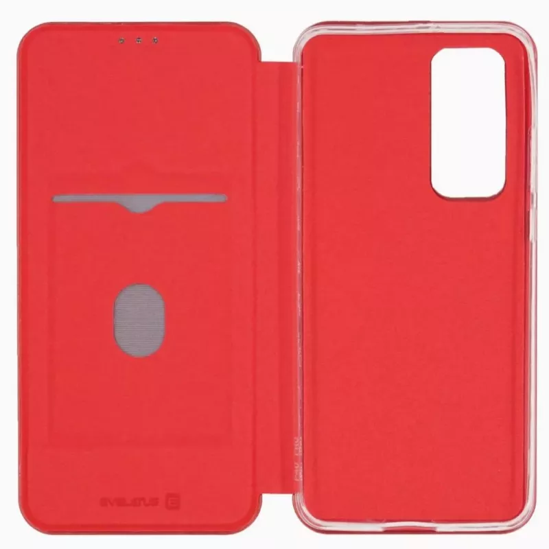 Evelatus Huawei P40 Book Case viininpunainen